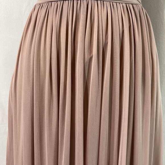 BIRDY GREY KIKO Mesh Mauve Halter Maxi Formal Dress Size Small - Picture 9 of 13